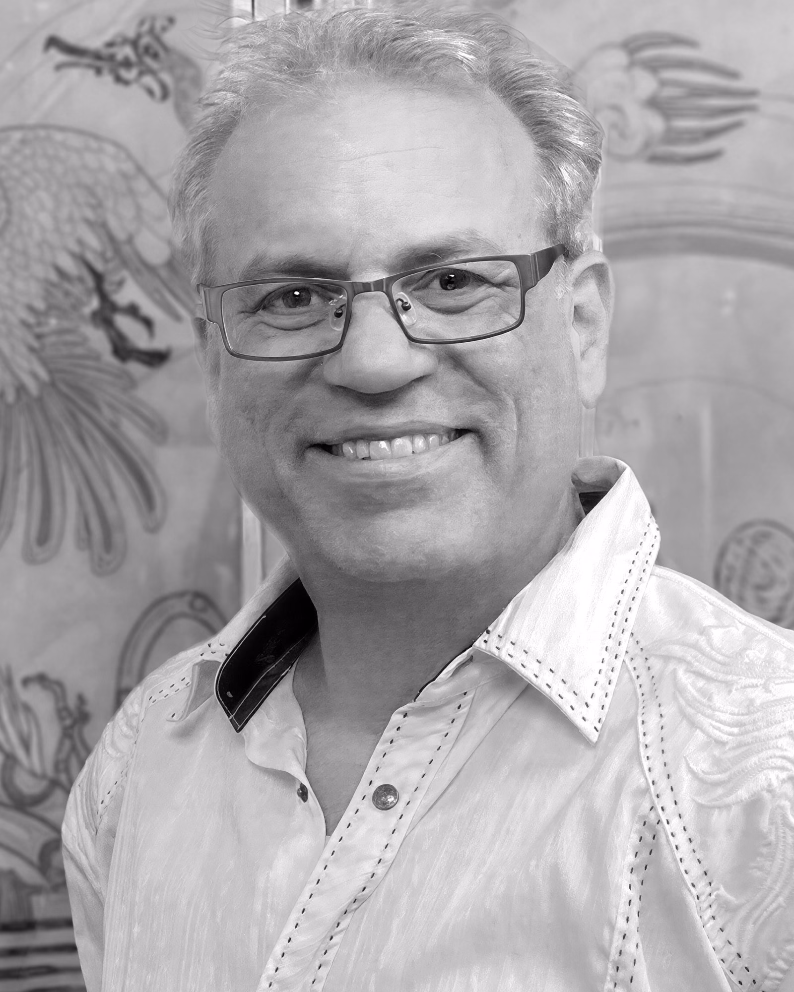 Black and white portrait of Jacob Max Nasim